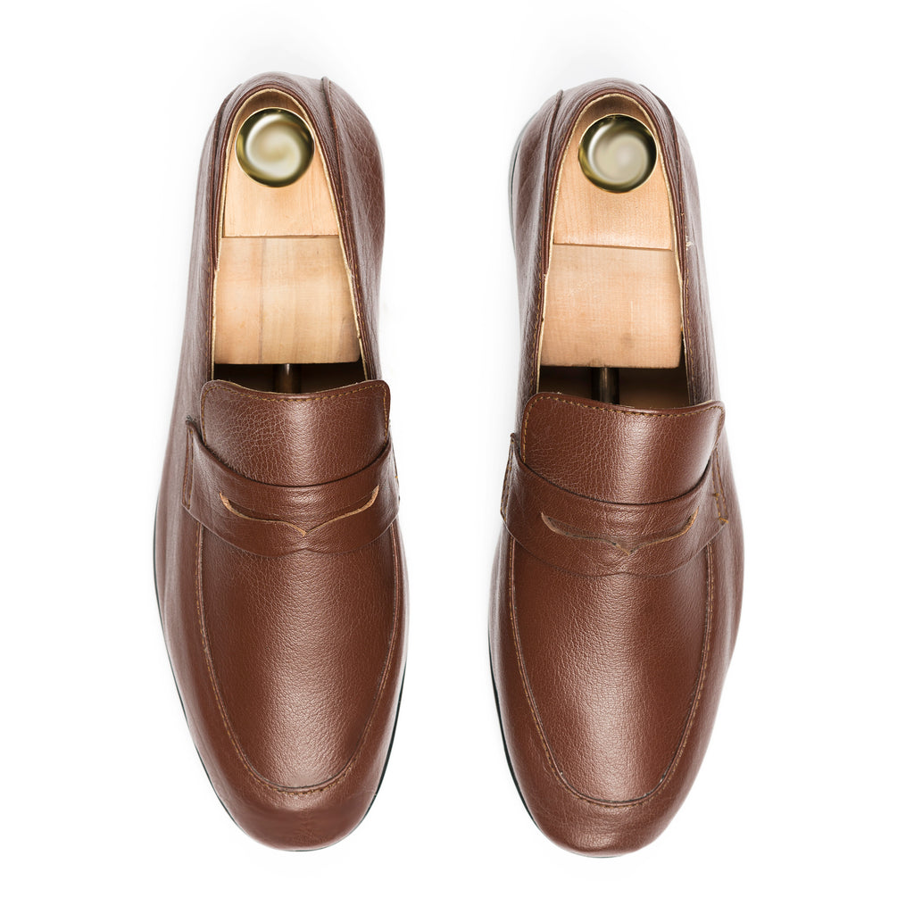 Full Grain Comfort Loafers - Tan