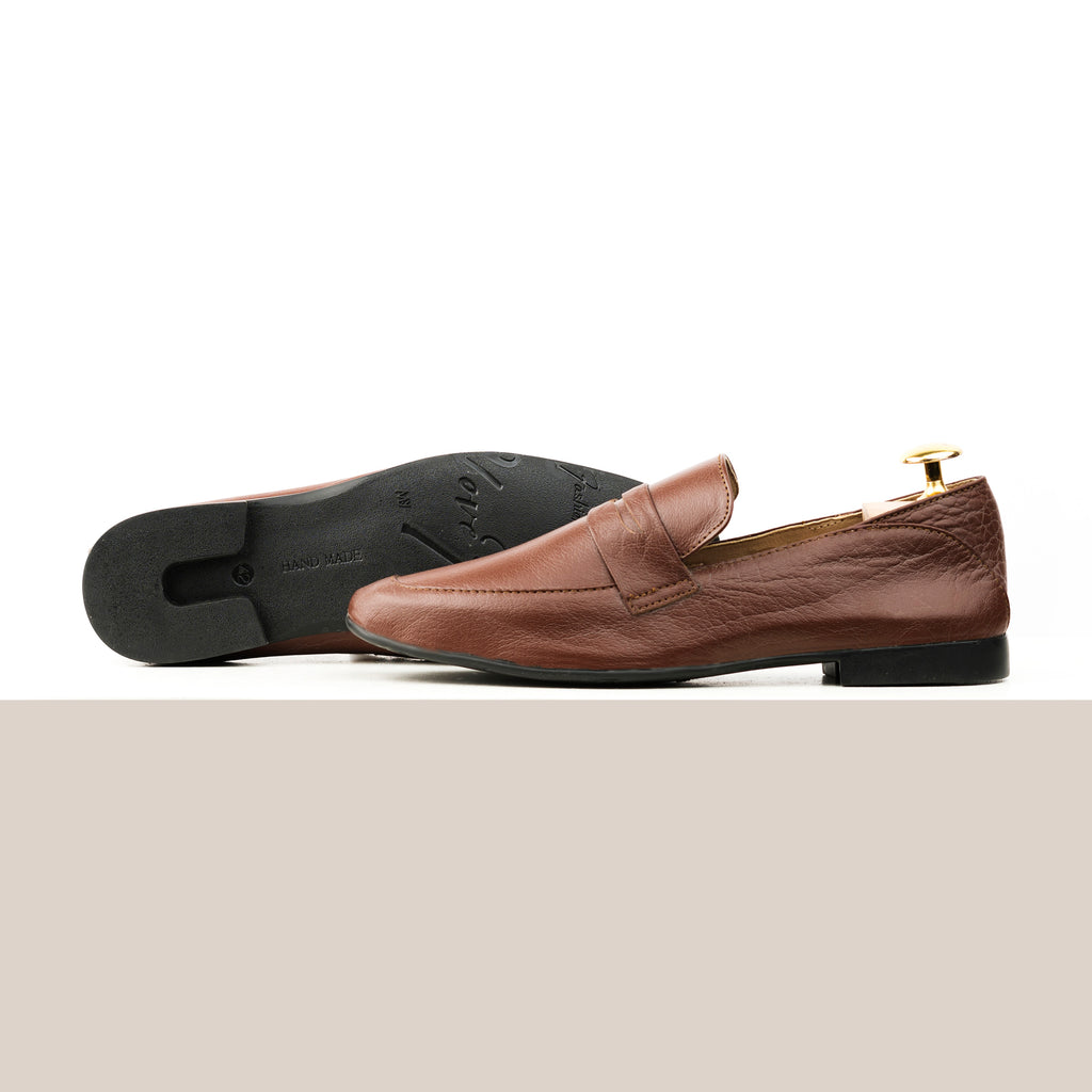 Full Grain Comfort Loafers - Tan
