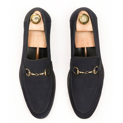 Prestige Nubuck Loafers - Navy