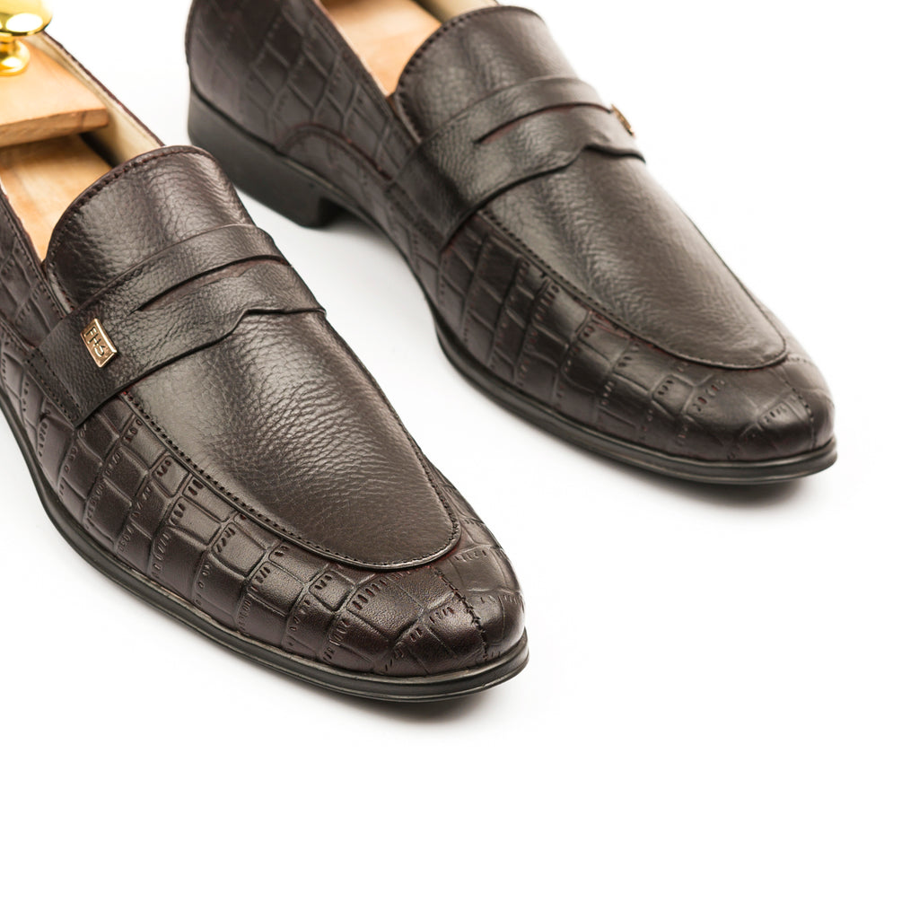Signature Penny Loafers - Brown