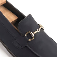 Load image into Gallery viewer, Prestige Nubuck Loafers - Navy