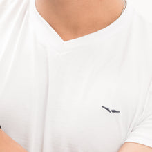 Load image into Gallery viewer, Solid White V-Neck