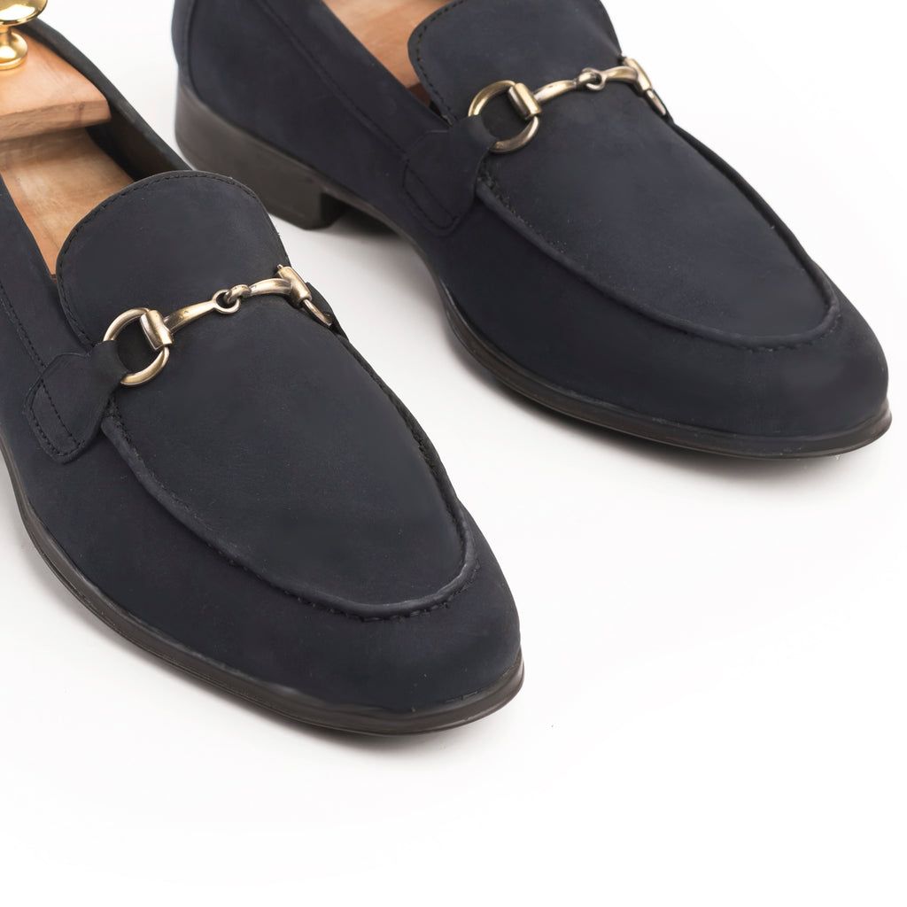 Prestige Nubuck Loafers - Navy