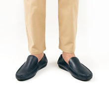 Load image into Gallery viewer, Comfortable Adaptive Moccasins - Navy