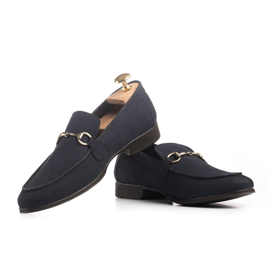 Prestige Nubuck Loafers - Navy