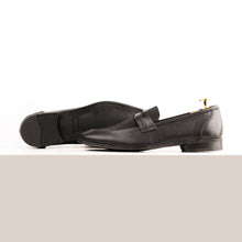 Load image into Gallery viewer, Crystal Studded Loafers-Black
