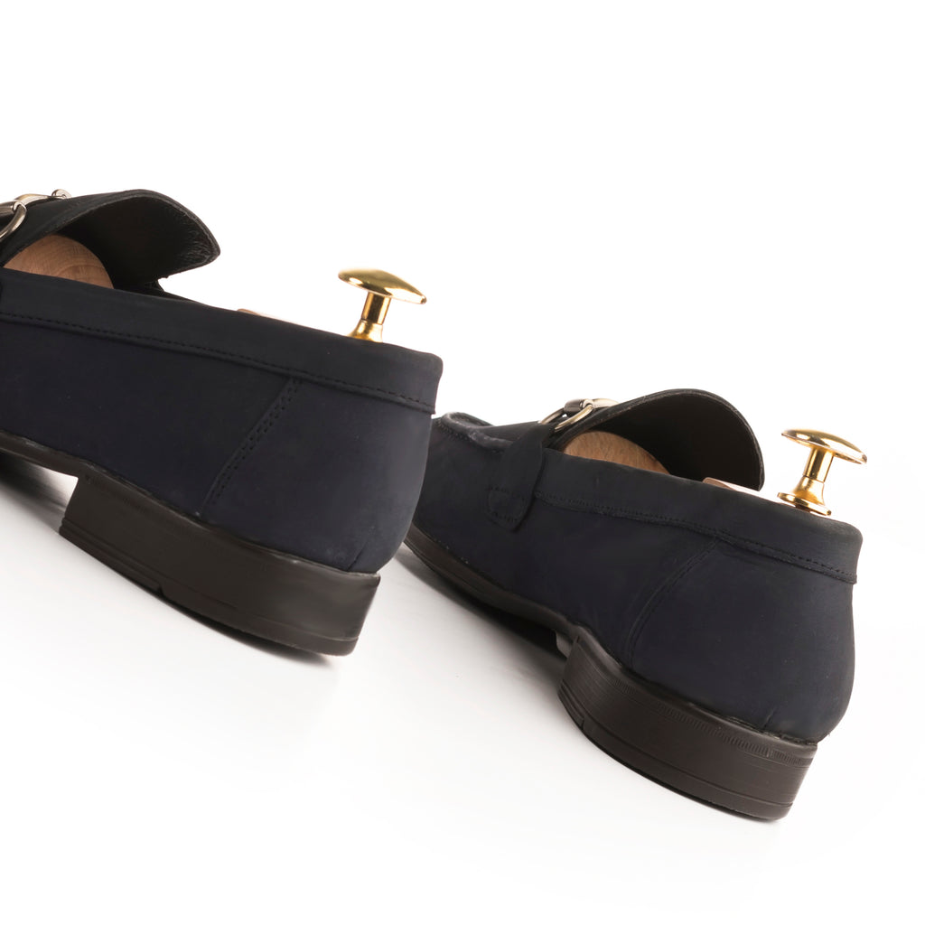 Prestige Nubuck Loafers - Navy