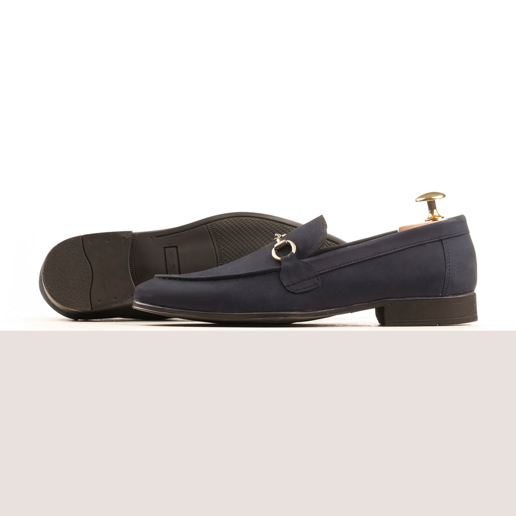 Prestige Nubuck Loafers - Navy