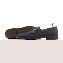 Load image into Gallery viewer, Prestige Nubuck Loafers - Navy