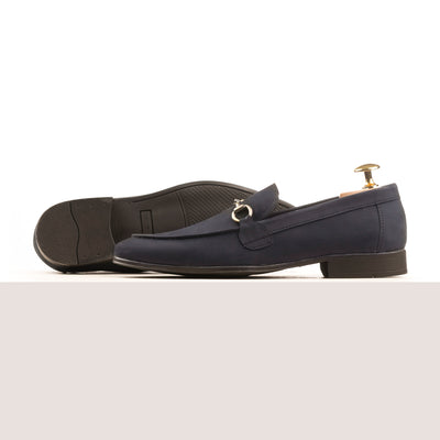 Prestige Nubuck Loafers - Navy