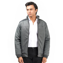 Load image into Gallery viewer, Contrast Ribbed Jacket-Grey