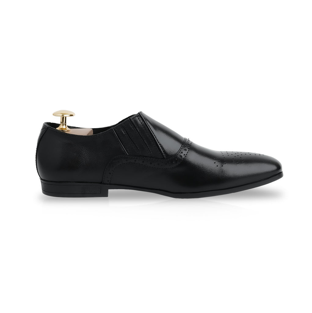 Prestige Embossed Loafers - Black