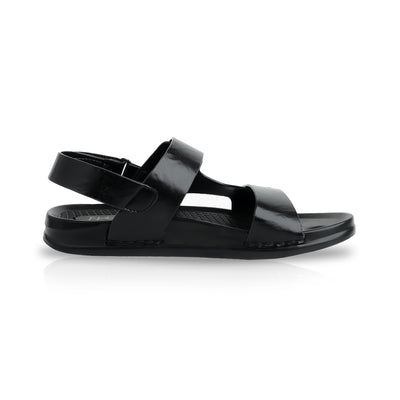 Signature Microfibre Sandals - Black