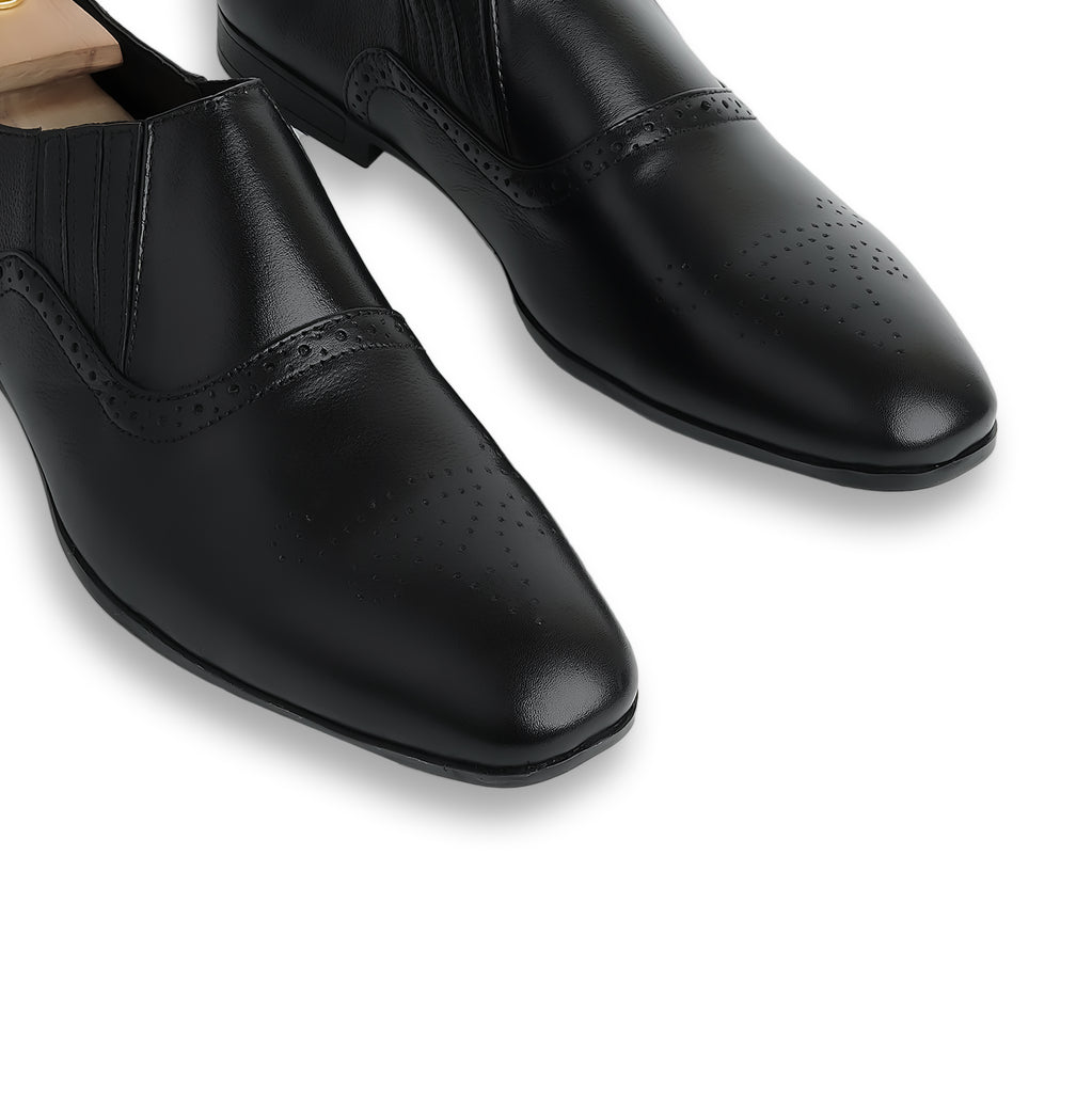 Prestige Embossed Loafers - Black