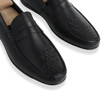 Load image into Gallery viewer, Penny Strapped Moccasins - Black