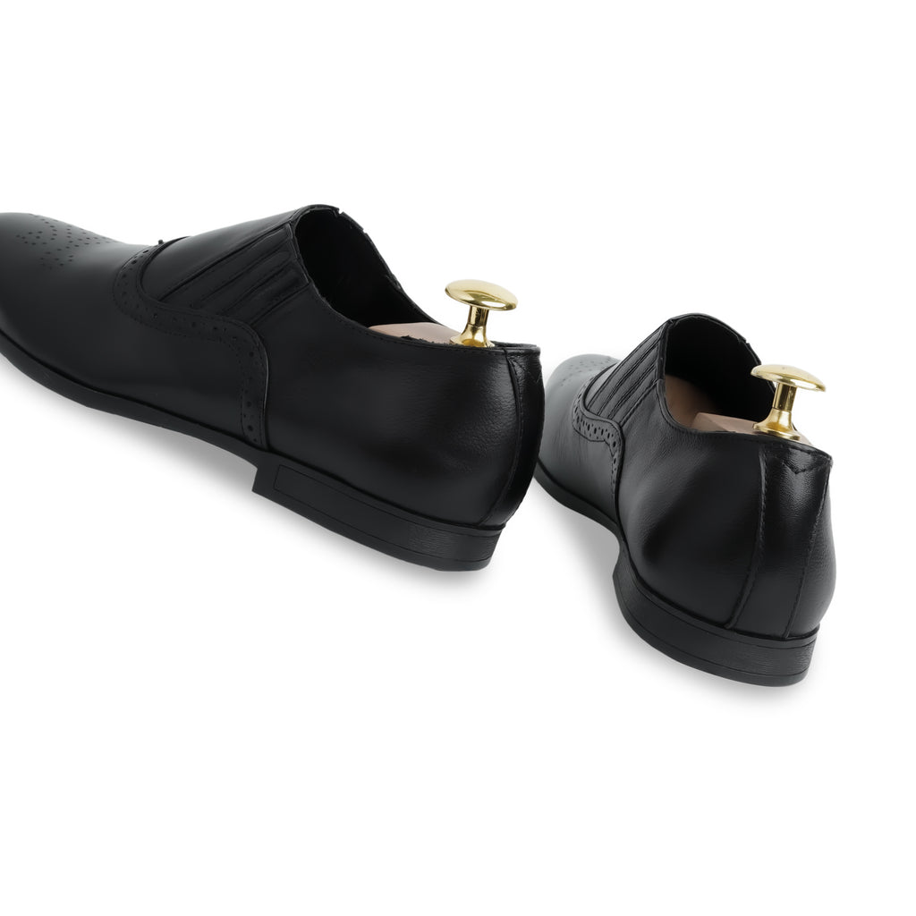 Prestige Embossed Loafers - Black