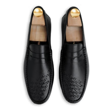 Load image into Gallery viewer, Penny Strapped Moccasins - Black