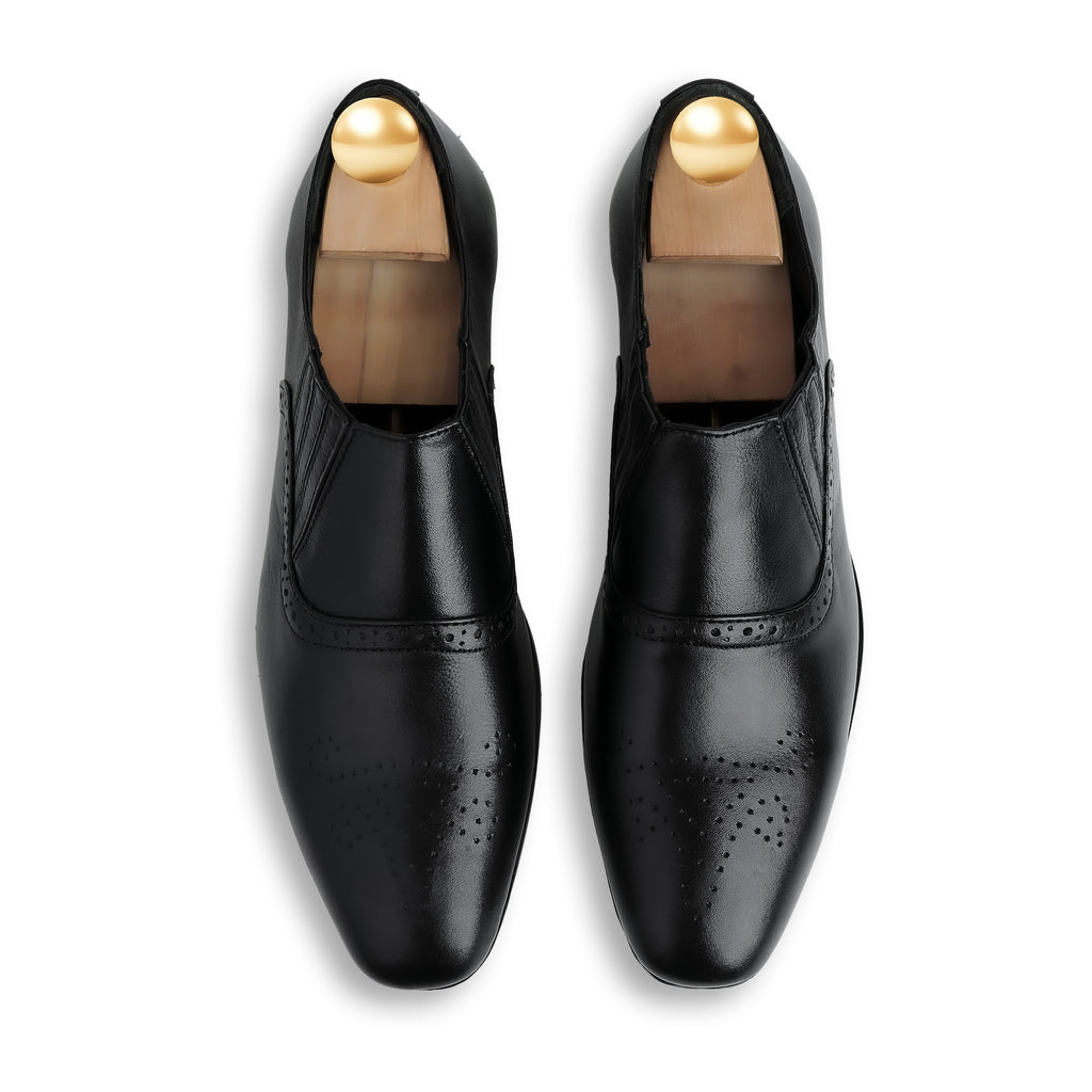 Prestige Embossed Loafers - Black
