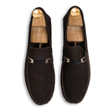 Twisted Rope Nubuck Moccasins - Brown