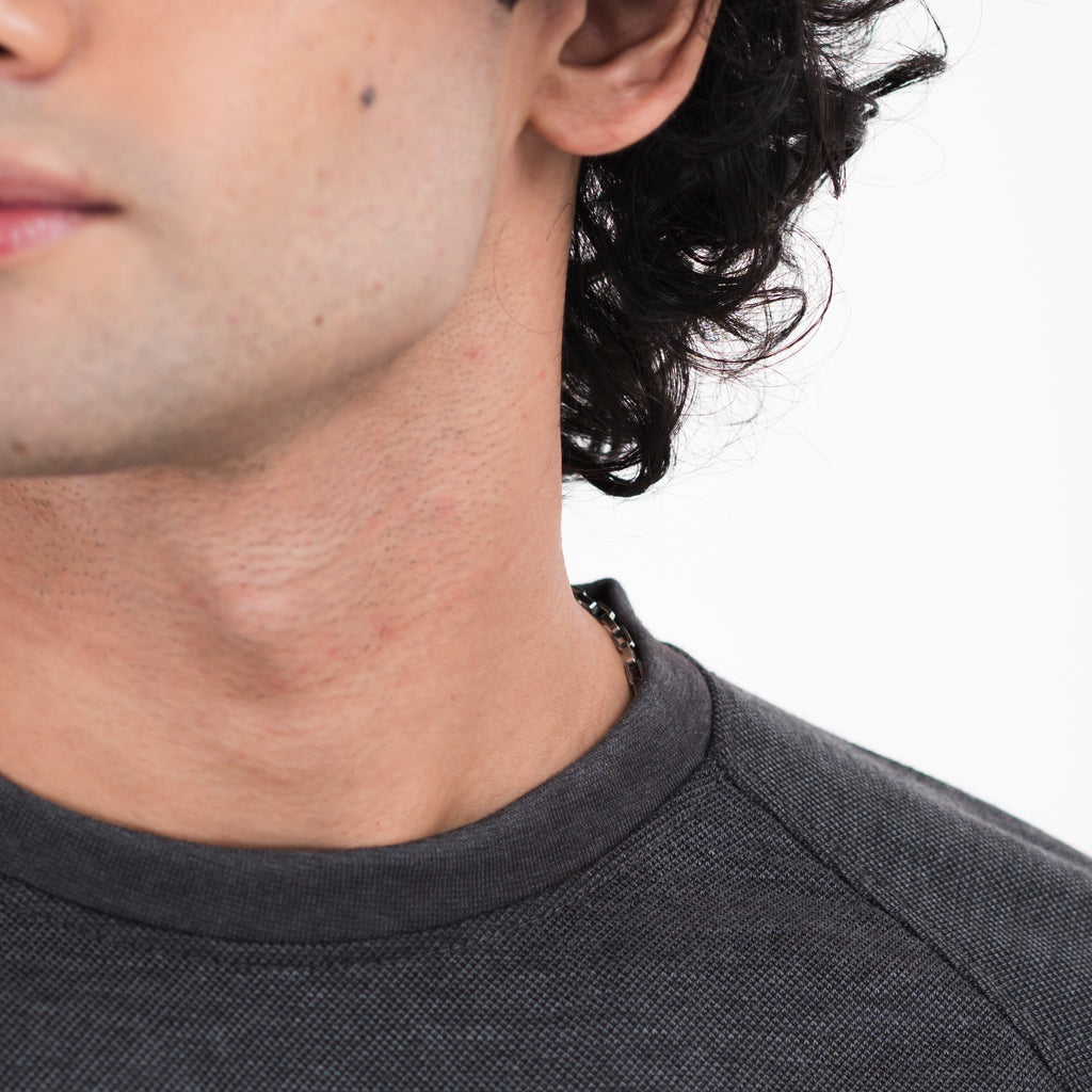 Pique Sweatshirt - Charcoal