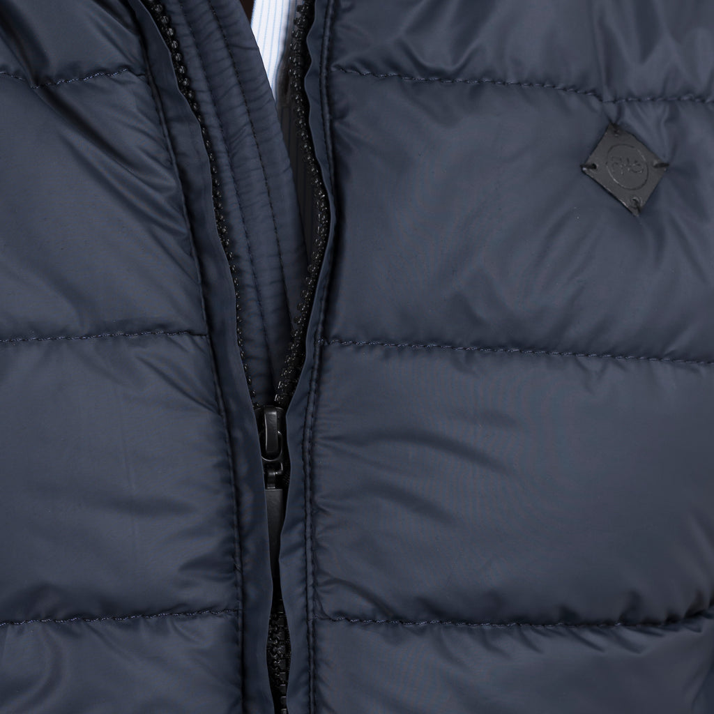 Men's Essential Puffer Jacket-Navy