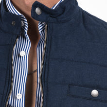 Load image into Gallery viewer, Sleek Gilet Sleeveless Jacket - Navy