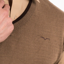 Load image into Gallery viewer, V-Neck Sleeveless Sweater-Khaaki