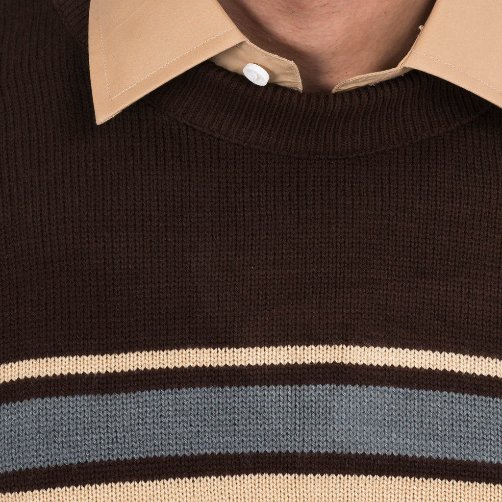 Full Sleeves Sweater-Brown