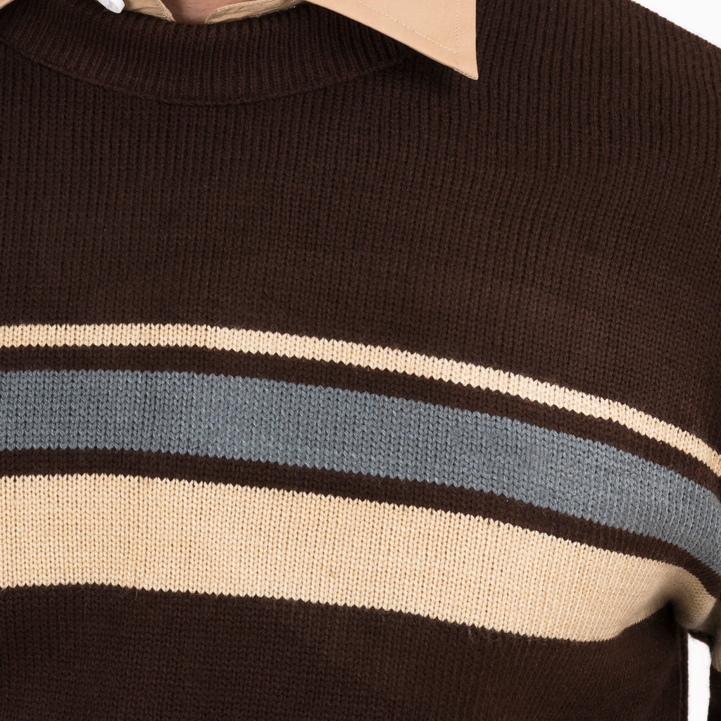 Full Sleeves Sweater-Brown