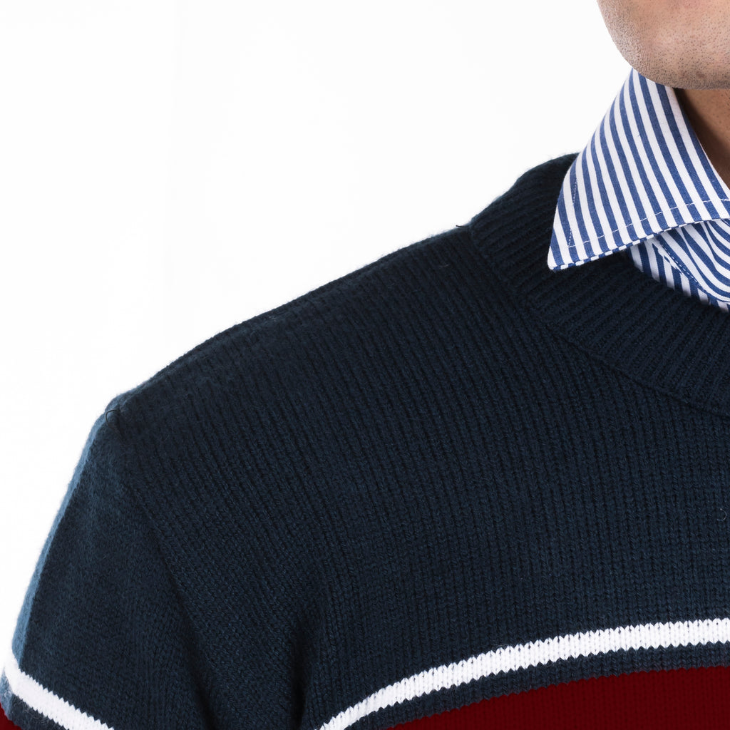 Full Sleeves Sweater-Navy