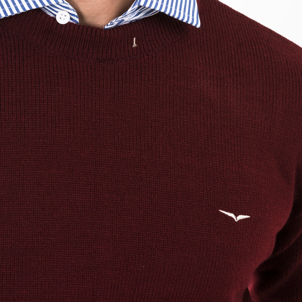Full Sleeves Sweater-Maroon