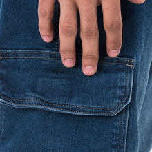 Load image into Gallery viewer, Denim Jogger Pants - Dark Blue
