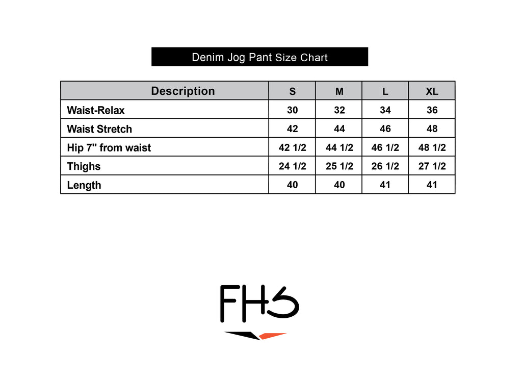 Denim Jogger Pants - Dark Blue