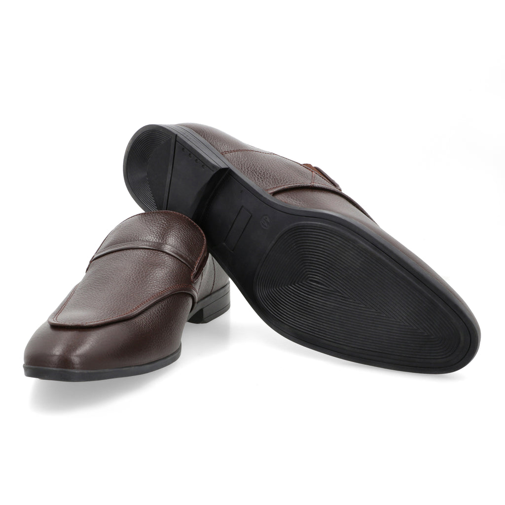 Classy Thin Strapped Loafers - Brown