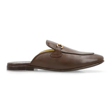 Load image into Gallery viewer, Brass Buckled Half Moccasins-Brown