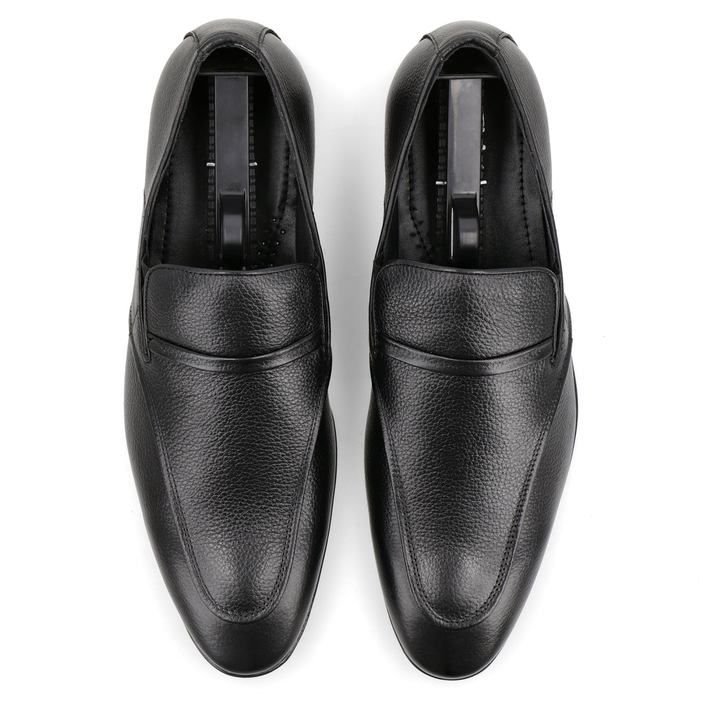 Classy Thin Strapped Loafers - Black