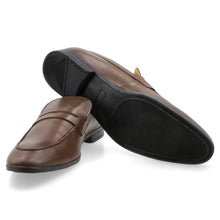 Load image into Gallery viewer, Brown Penny Loafers