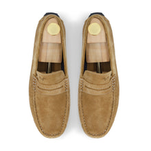 Load image into Gallery viewer, Suede Penny Moccasin - Beige