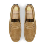 Suede Penny Moccasin - Beige