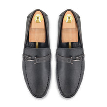 Load image into Gallery viewer, Sleek Contrast Leather Moccasins - Black