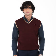 Load image into Gallery viewer, V-Neck Sleeveless Sweater-Maroon