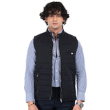 Sleek Gilet Sleeveless Jacket - Dark Navy
