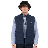Sleek Gilet Sleeveless Jacket - Navy