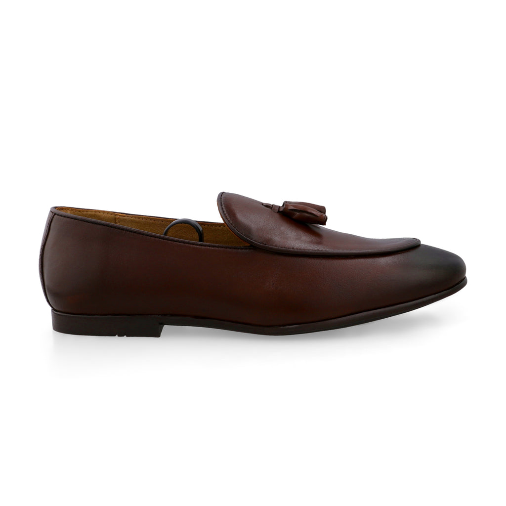 Classic Tassle Loafers-Brown