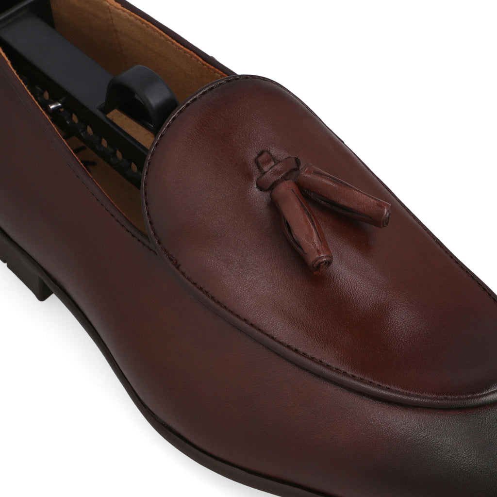 Classic Tassle Loafers-Brown