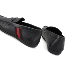 Load image into Gallery viewer, Classic Band-Strapped Moccasins-Black