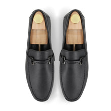 Load image into Gallery viewer, Black Buckled Moccasins-Black