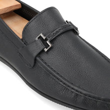 Load image into Gallery viewer, Black Buckled Moccasins-Black