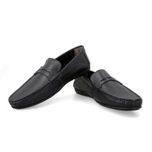 Load image into Gallery viewer, Penny Strapped Moccasins-Black