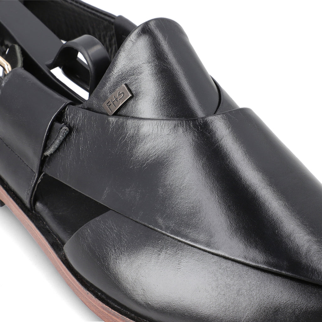 Smart FHS Peshawari Sandals - Black